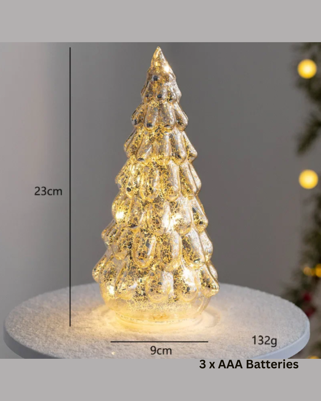 Glowing Christmas Tree Table Ornament