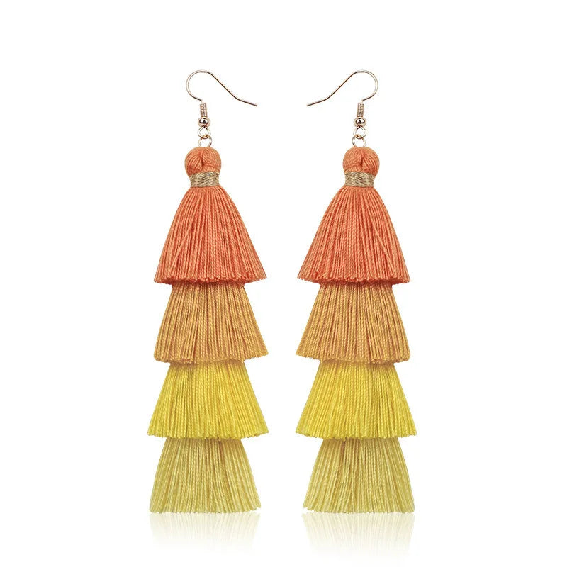 Gaia Bohemian Tassel Earrings