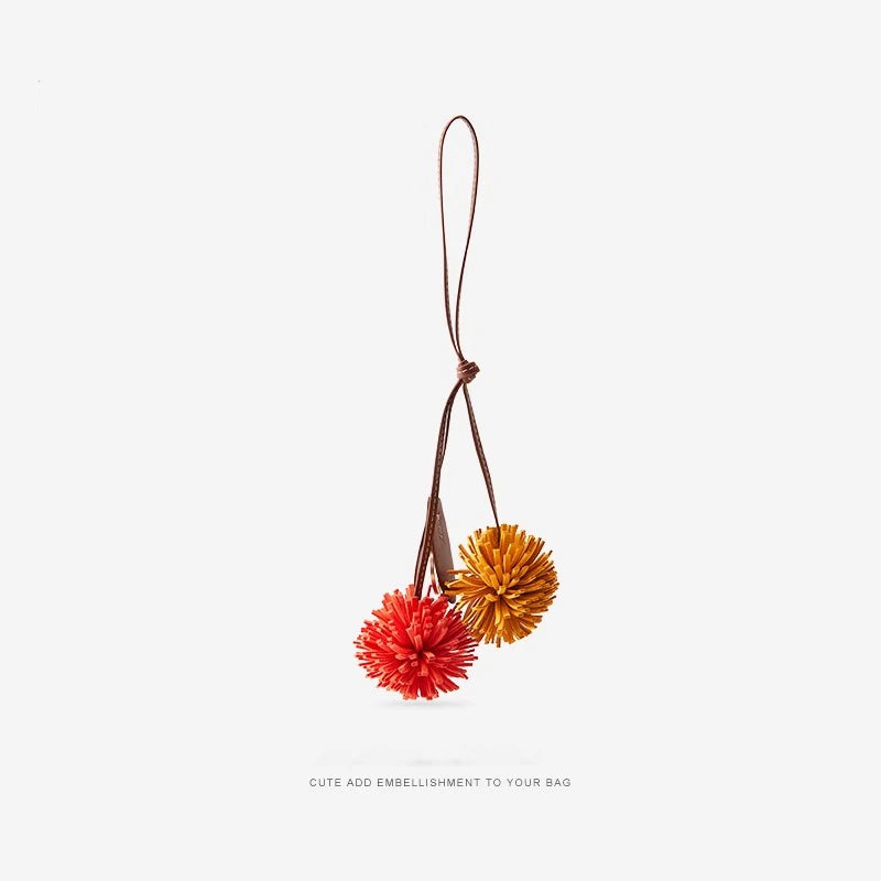 Lux Pom Pom Flower Charm