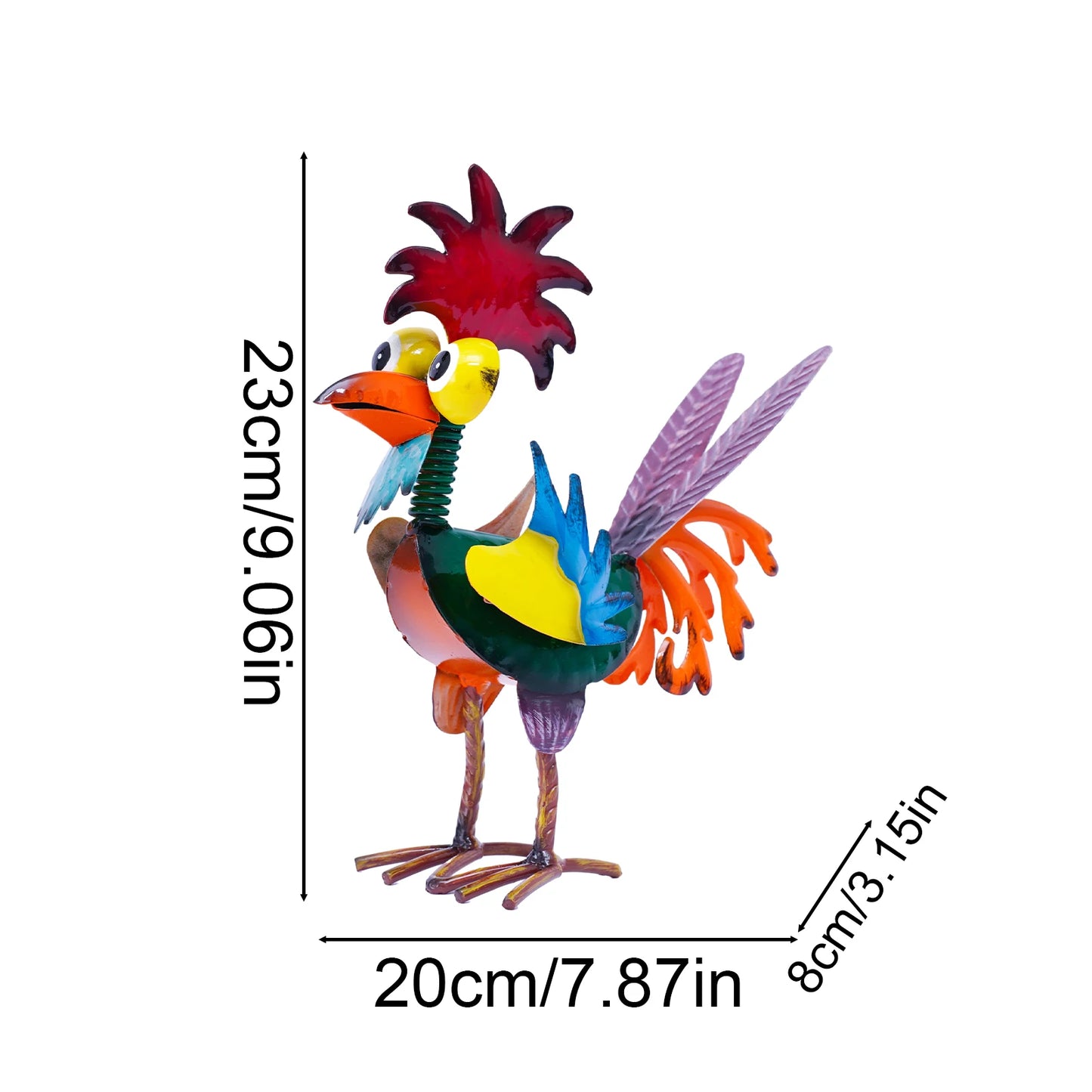 Loony Rooster Sculpture