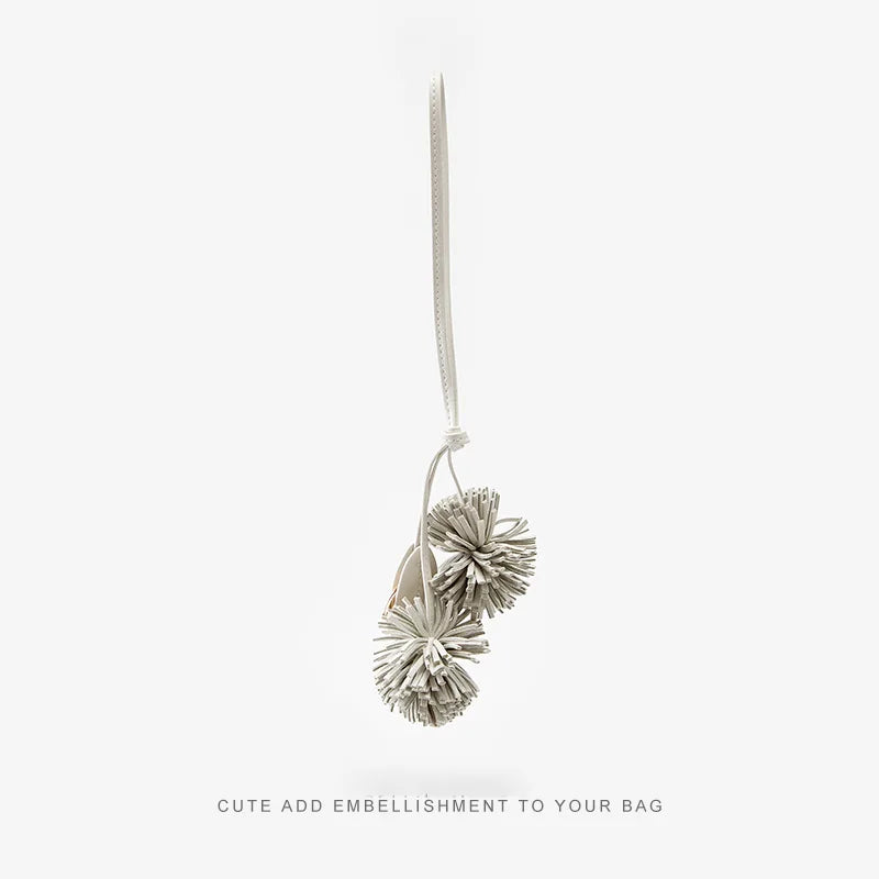 Lux Pom Pom Flower Charm
