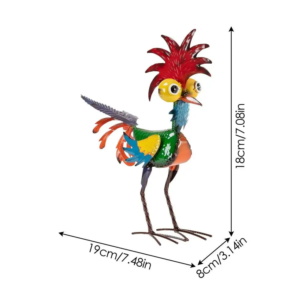Loony Rooster Sculpture