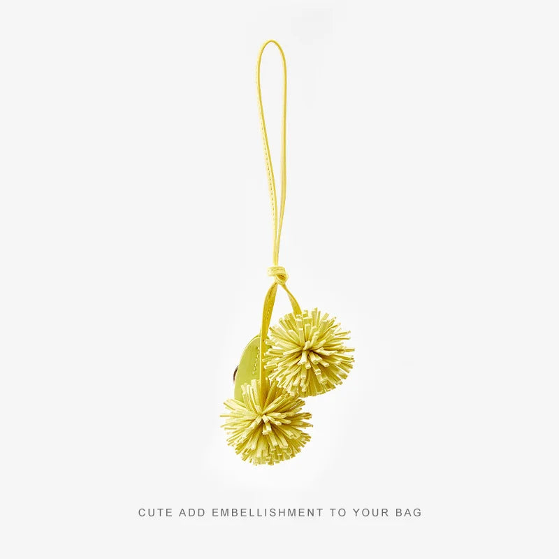 Lux Pom Pom Flower Charm