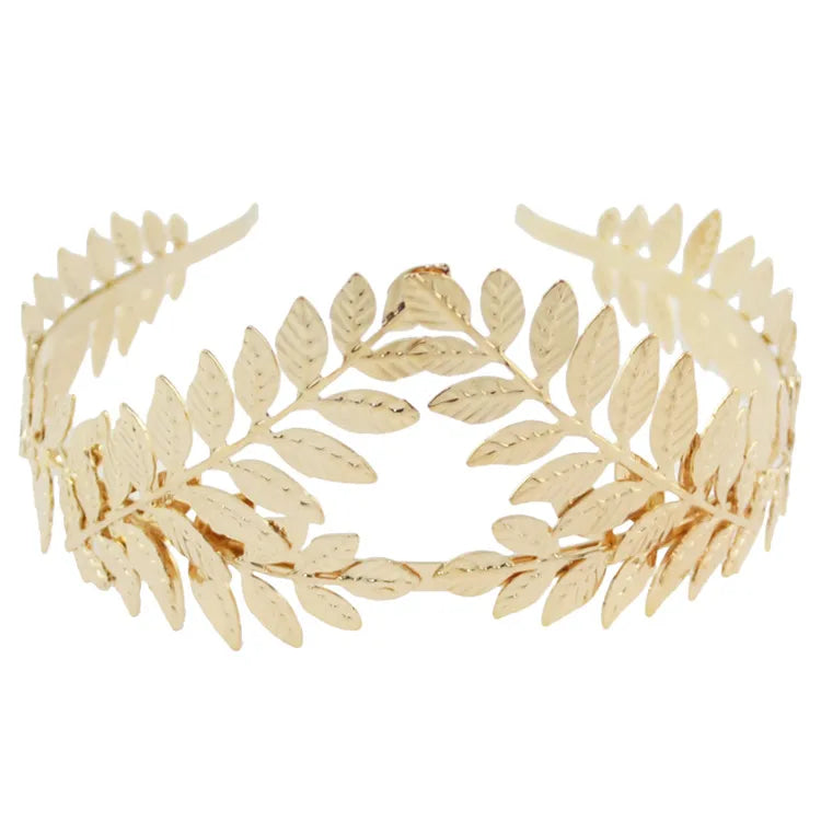 Greek Goddess Gold Leaf Tiara