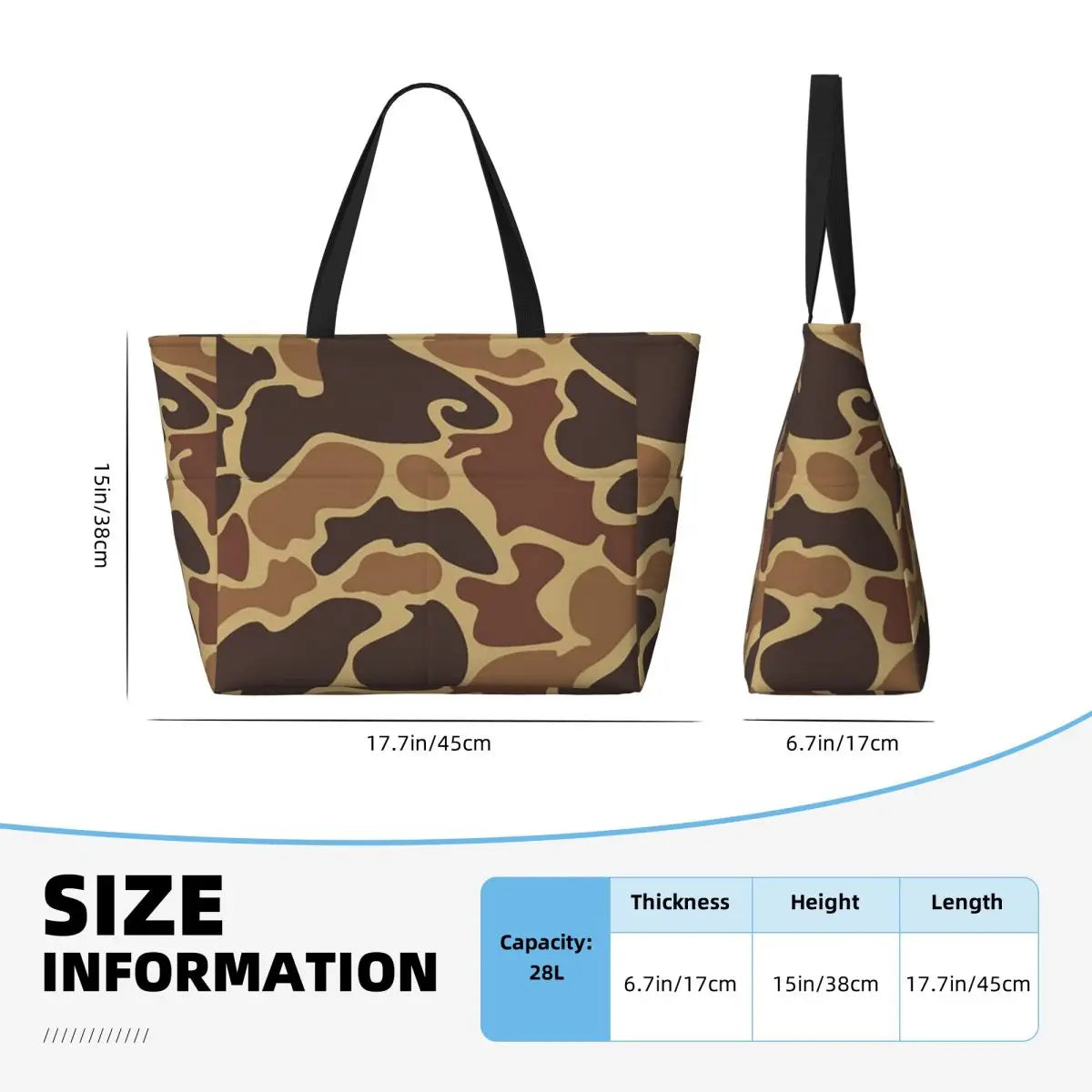 Camouflage Big Beach Bag 2.0