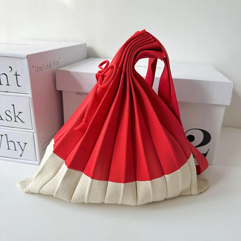 Kera Pleated Knit Bag
