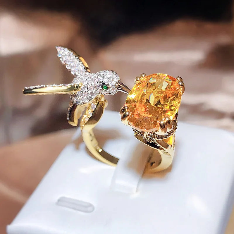 Aurelia Humming Bird Ring