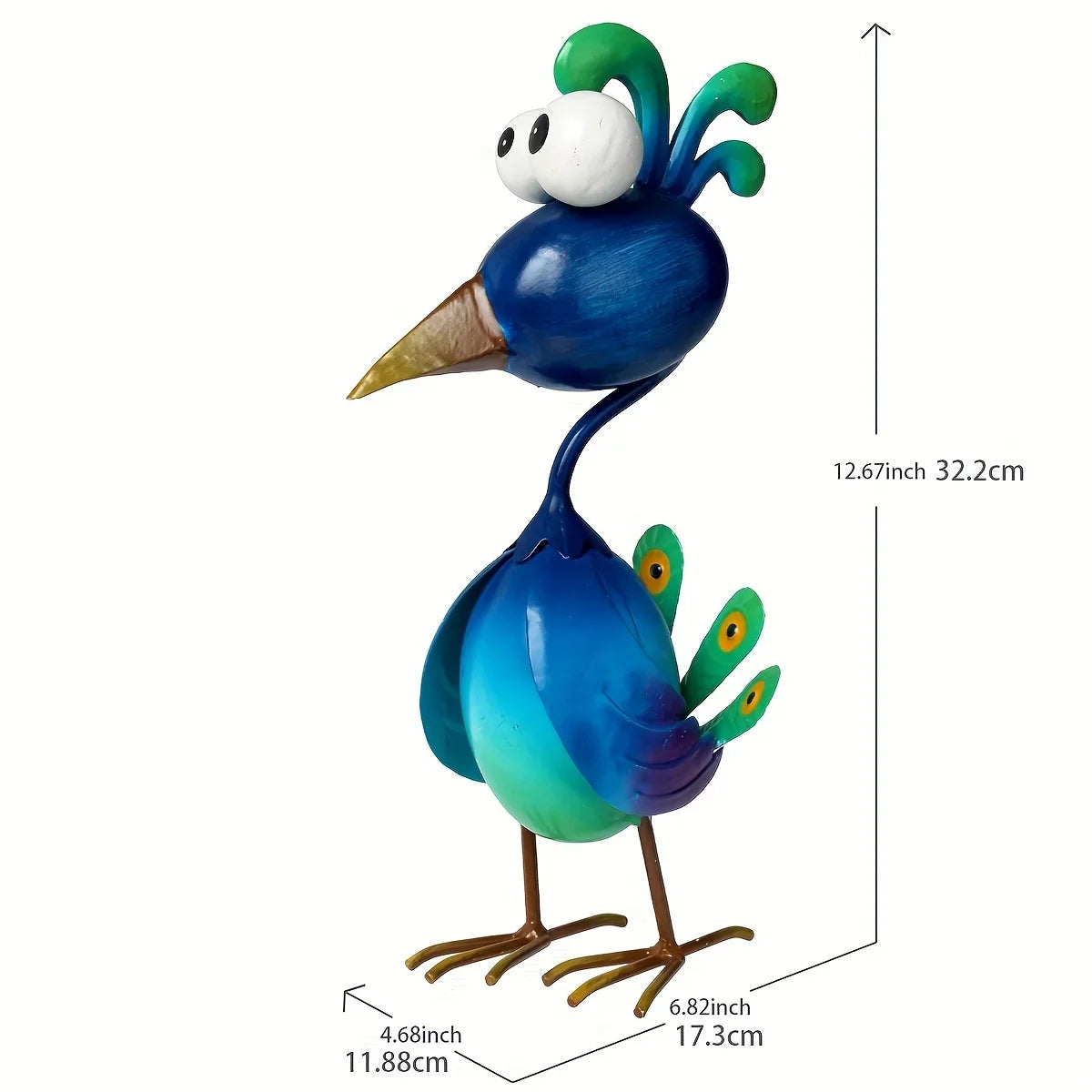 Peabody Peacock Sculpture