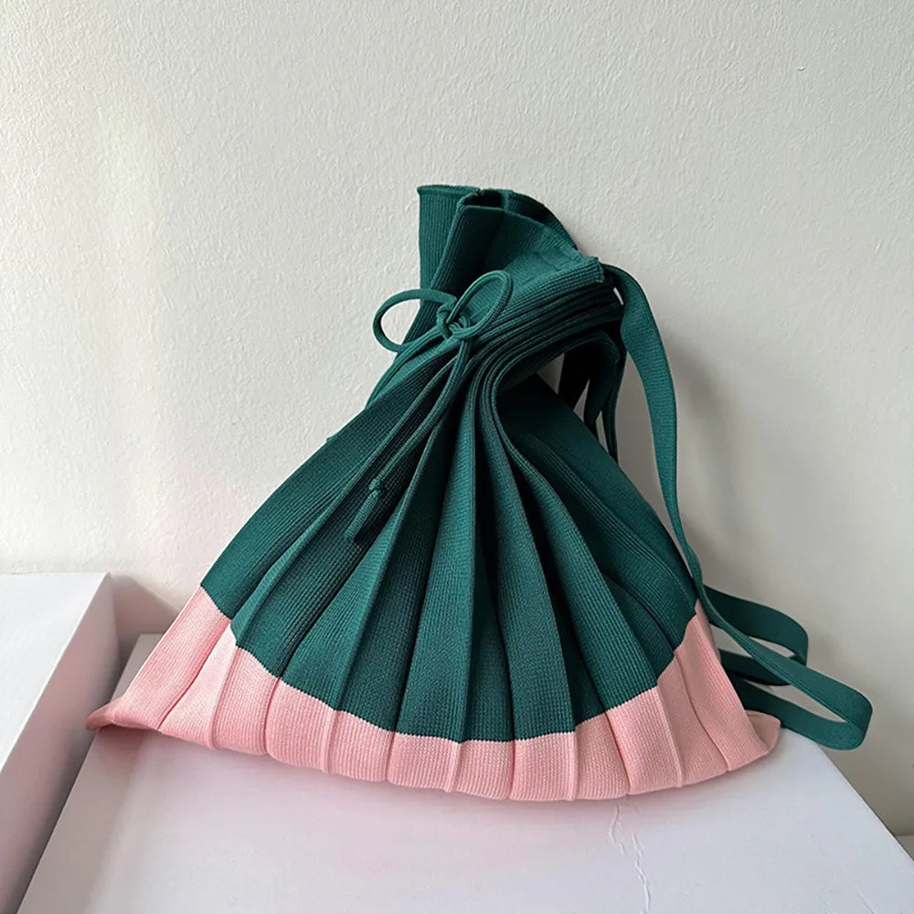 Kera Pleated Knit Bag