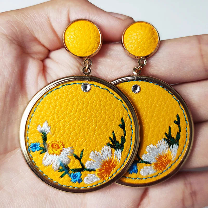 Ming Embroidered Earrings