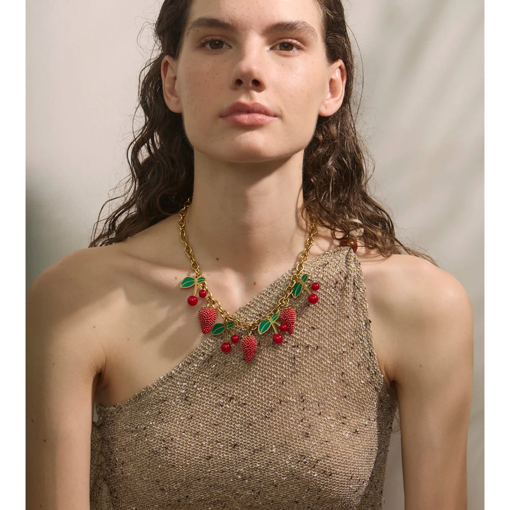Wild Strawberry Necklace
