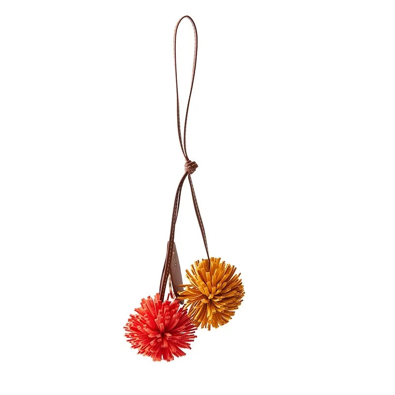 Lux Pom Pom Flower Charm