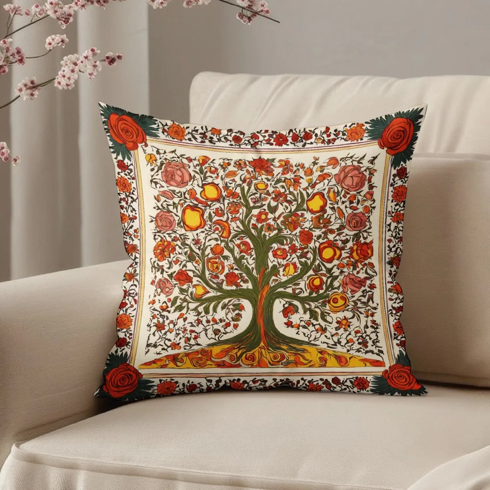 Tree Art Cushion Cover (Double Sided)