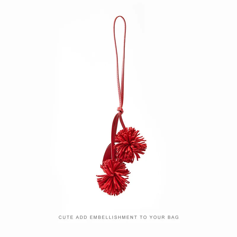 Lux Pom Pom Flower Charm