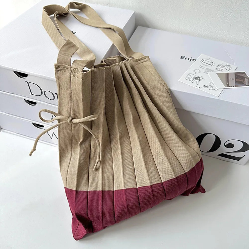 Kera Pleated Knit Bag