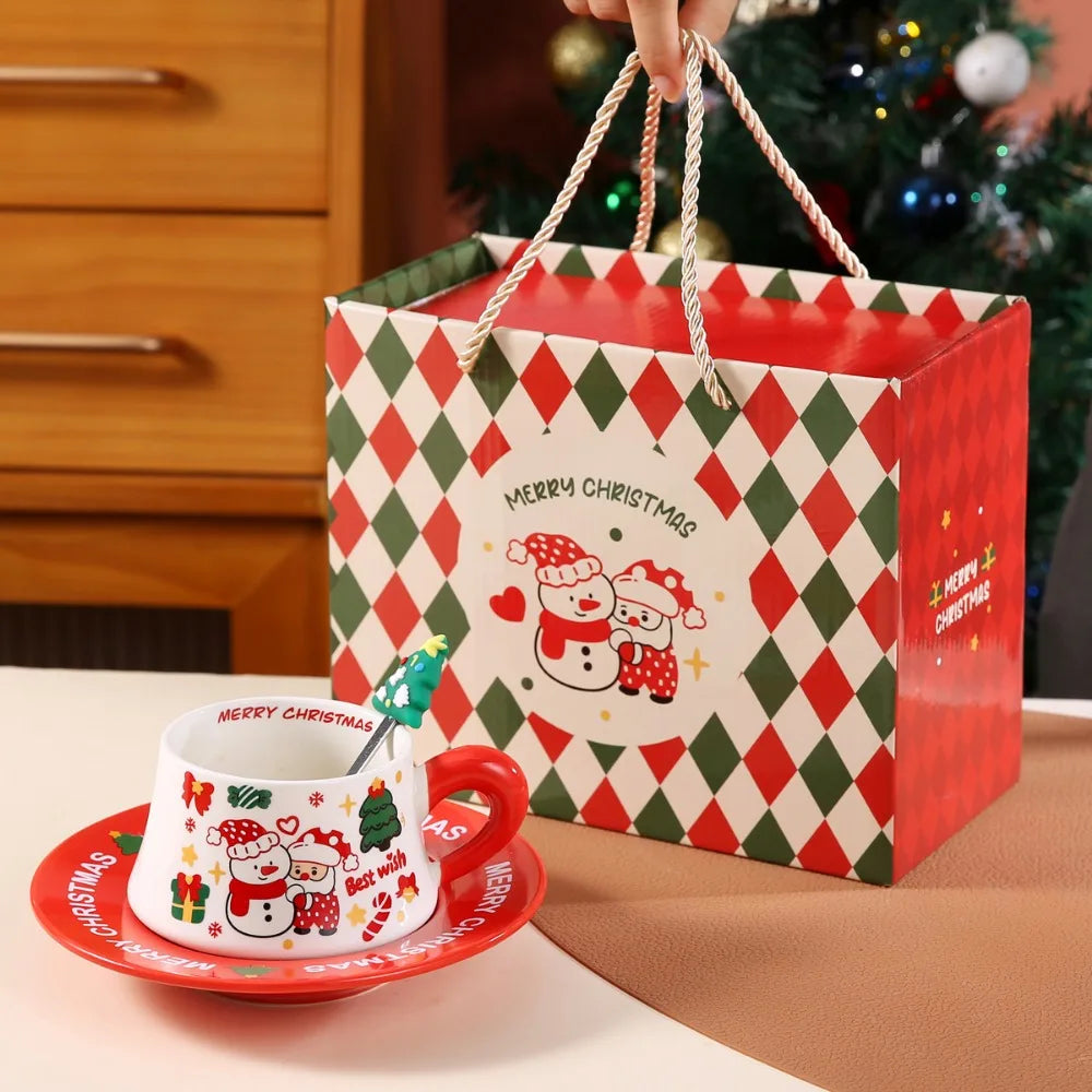 Christmas Ceramic Cup Set