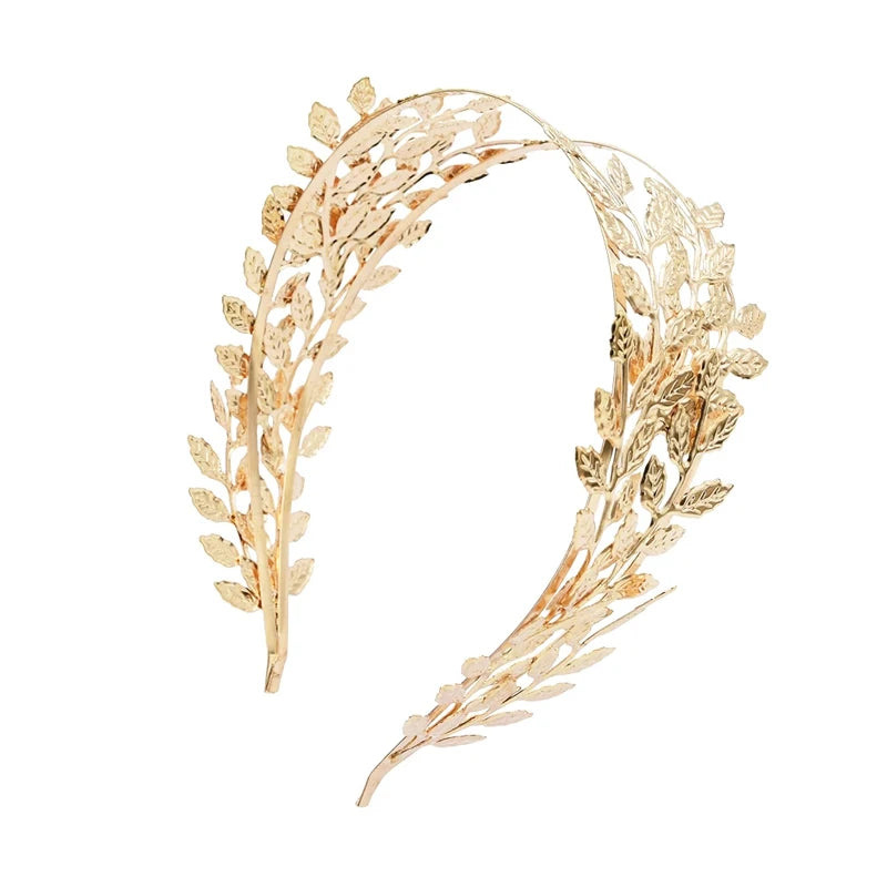 Greek Goddess Gold Leaf Tiara