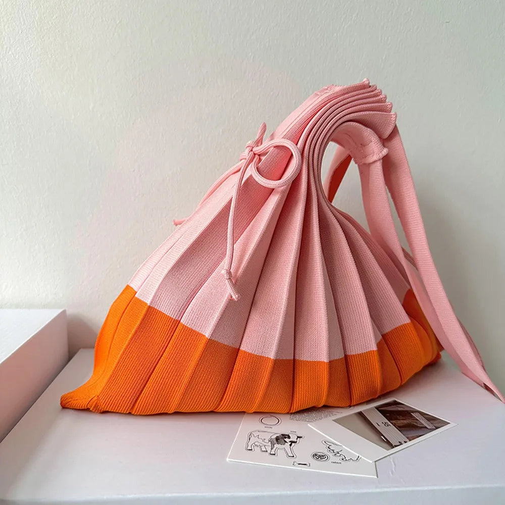 Kera Pleated Knit Bag