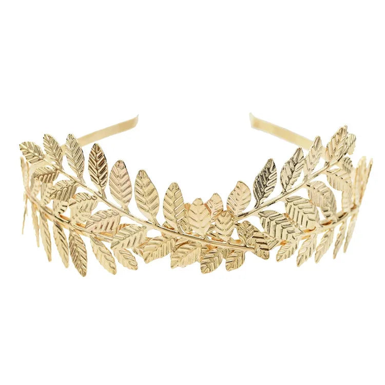 Greek Goddess Gold Leaf Tiara