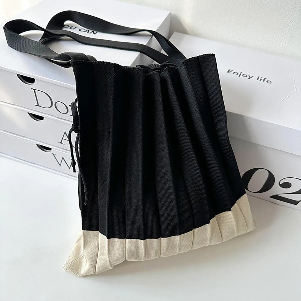 Kera Pleated Knit Bag