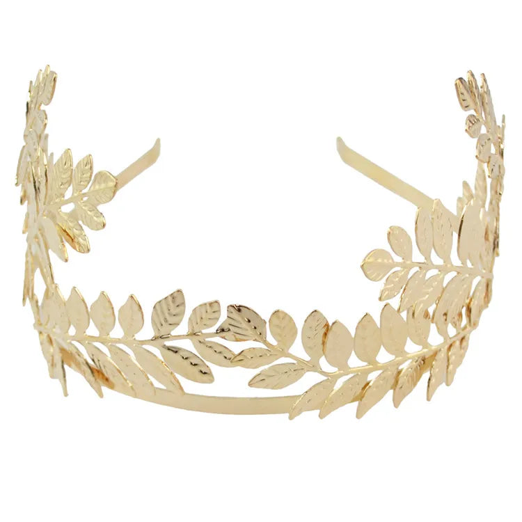 Greek Goddess Gold Leaf Tiara