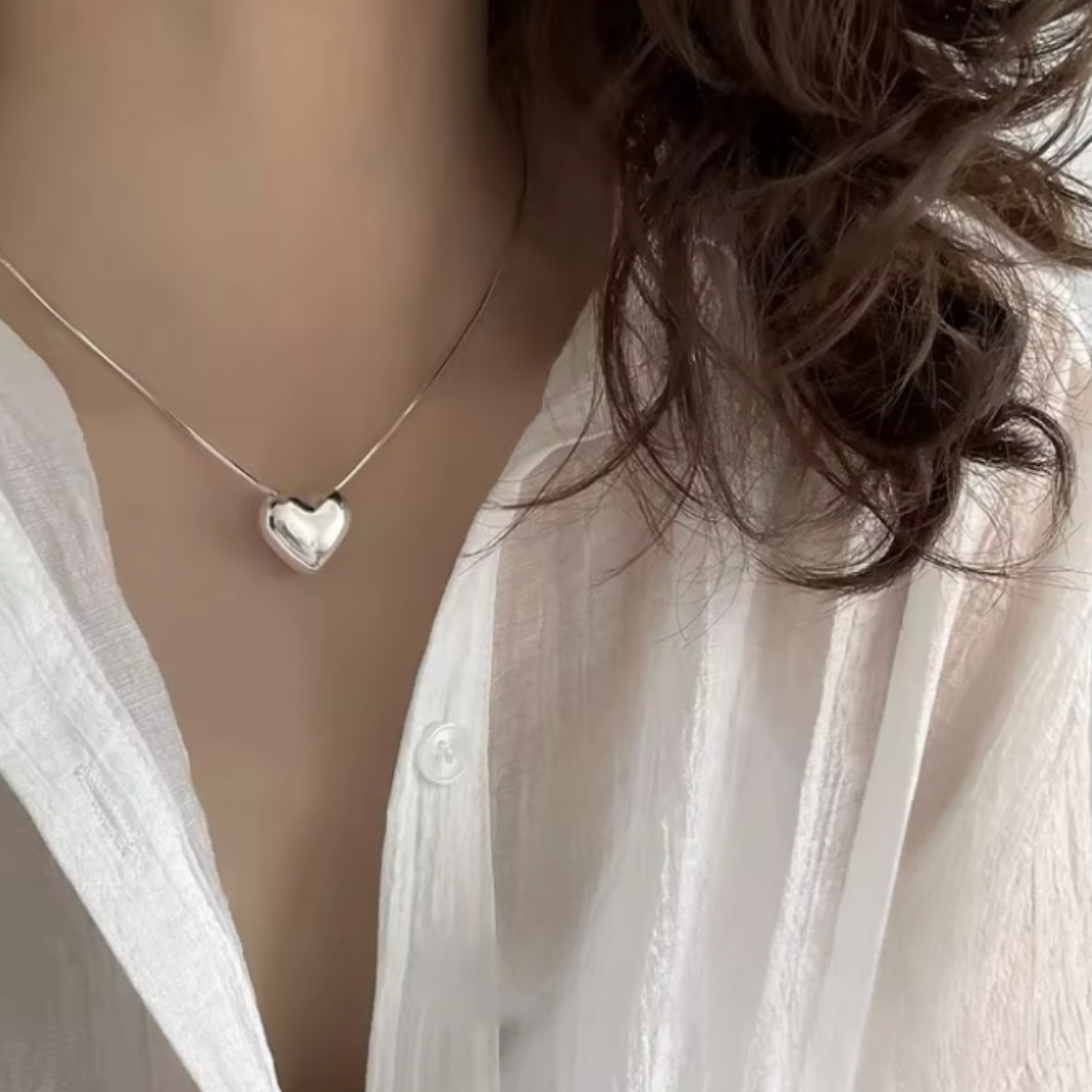 Honey Heart Charm Necklace