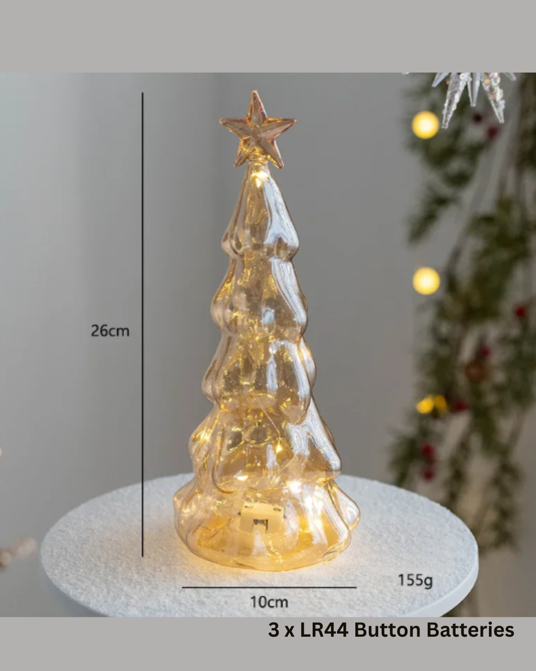 Glowing Christmas Tree Table Ornament