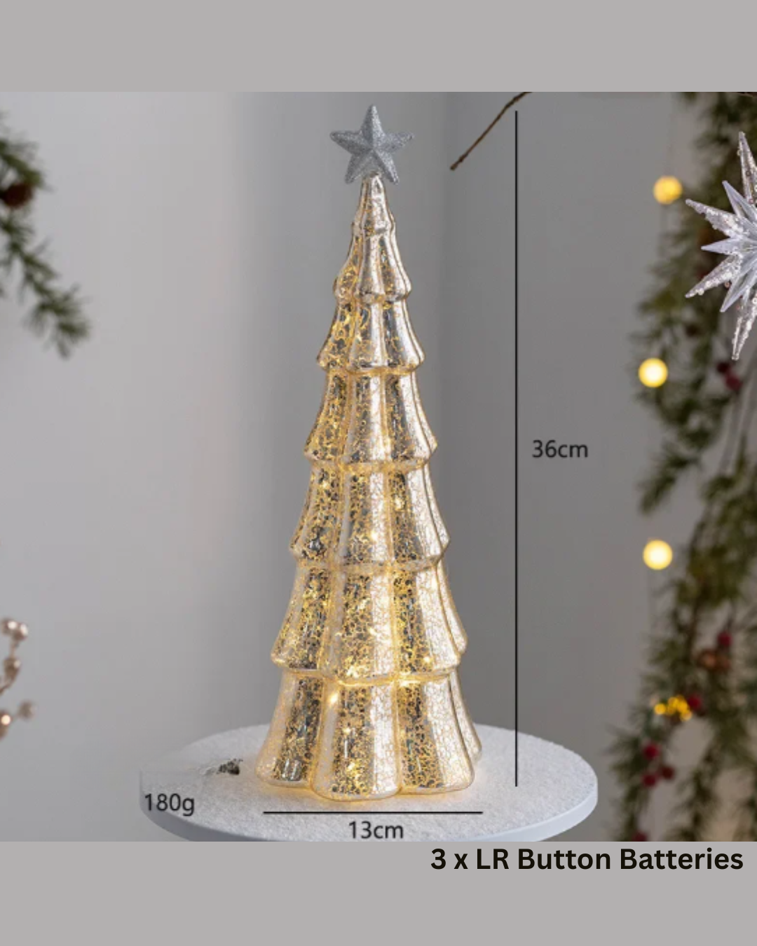 Glowing Christmas Tree Table Ornament