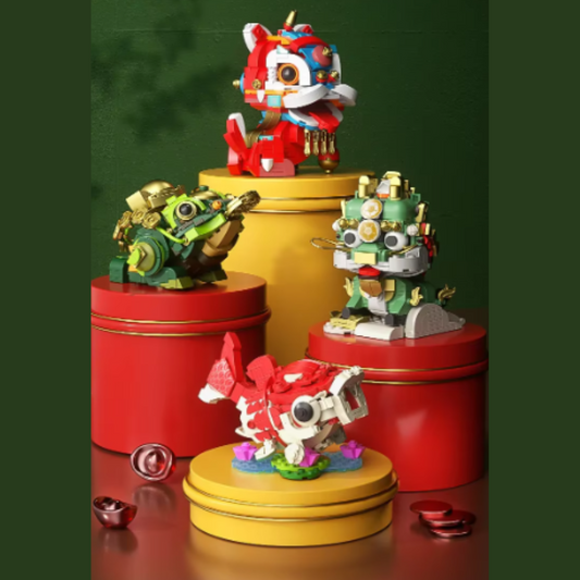 Chinese Auspicious Creatures DIY Micro Bricks