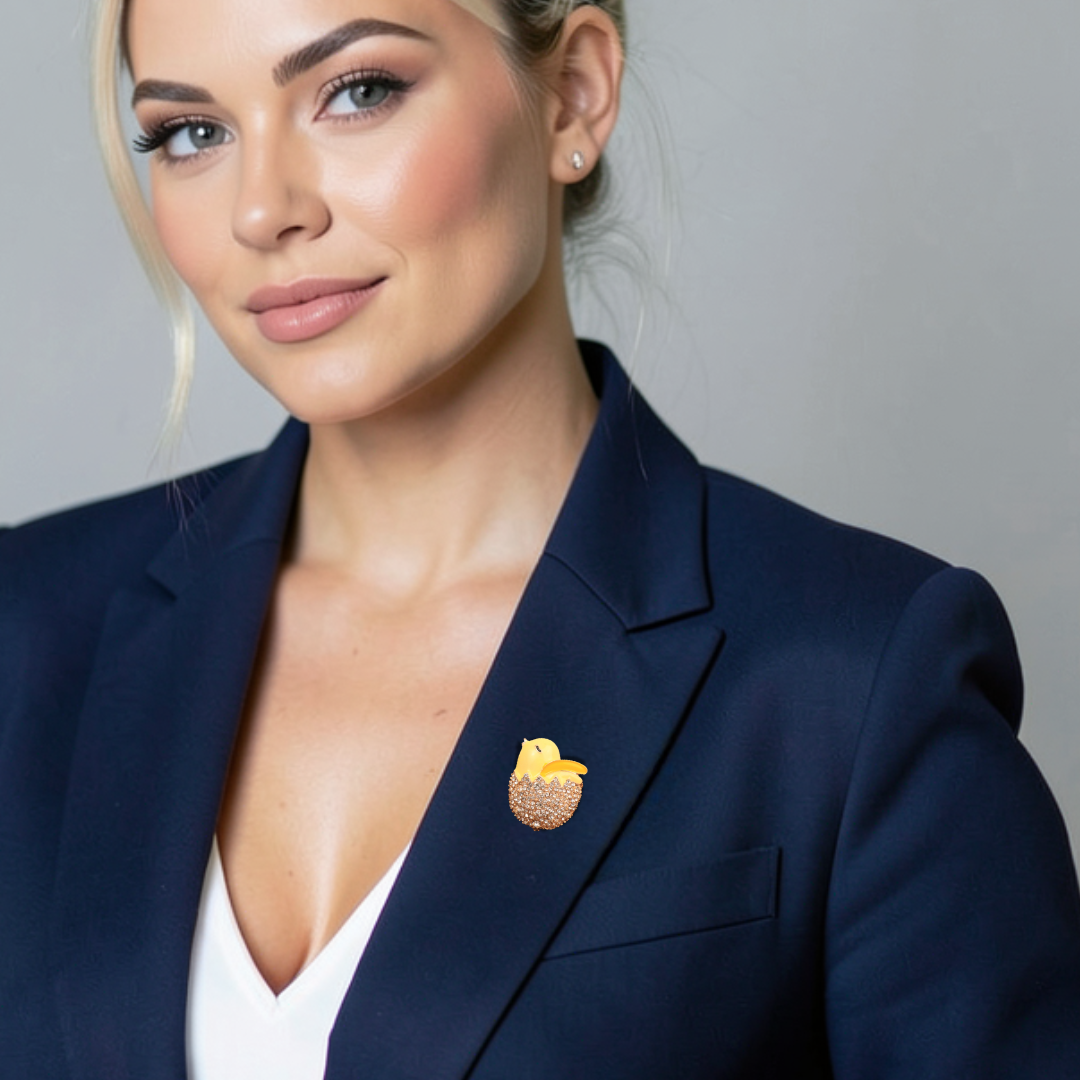Hatched Chicky Brooch