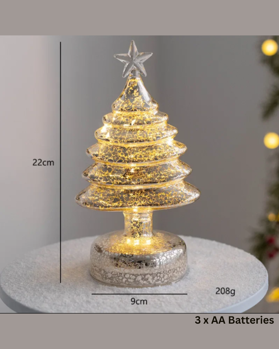 Glowing Christmas Tree Table Ornament