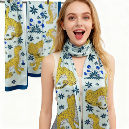 Chantal Leopard Scarf