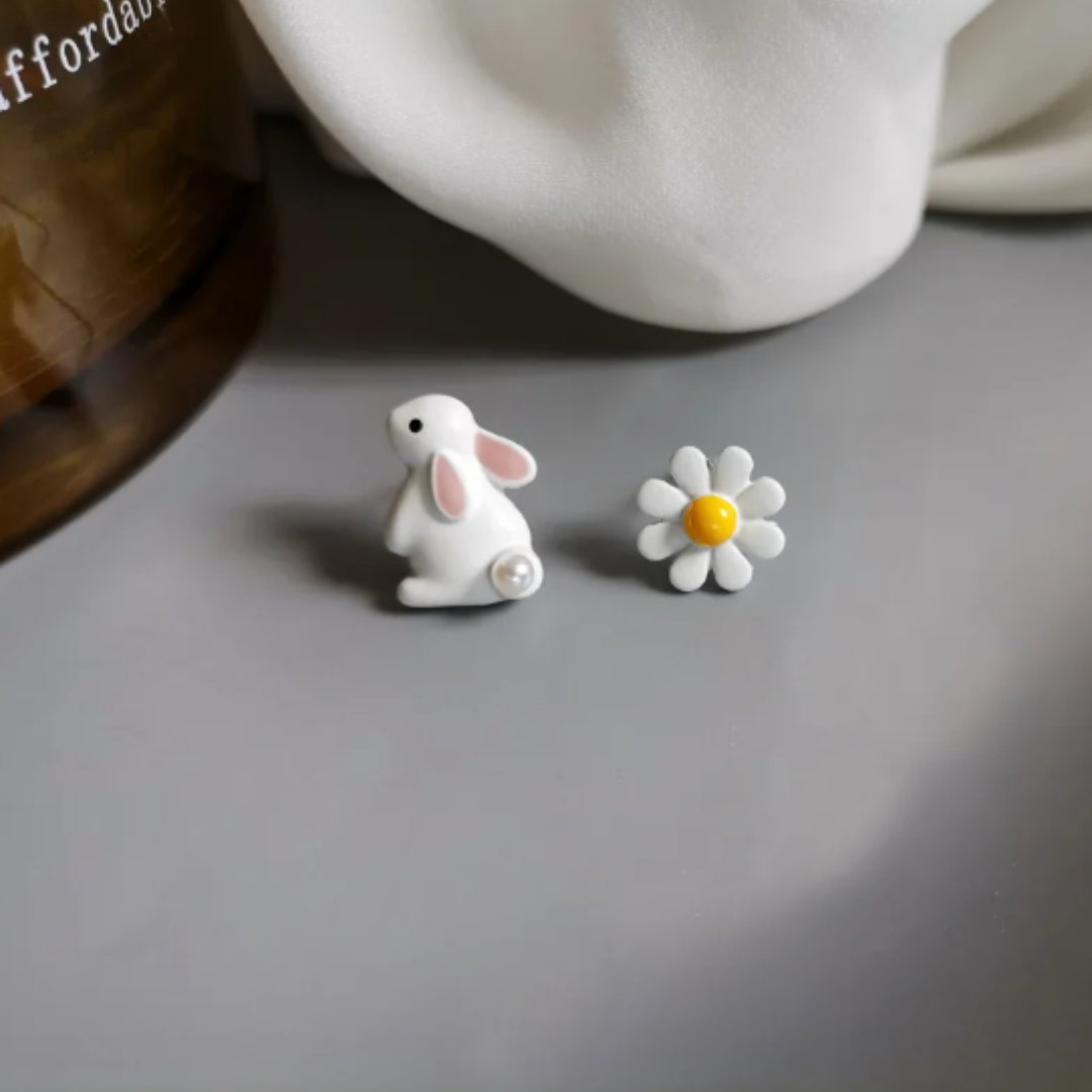 K-Style Cute Enamel Earrings