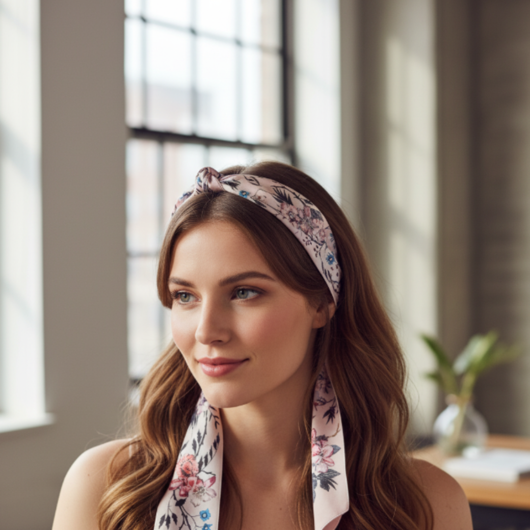 Juliette Rose Twill Scarf