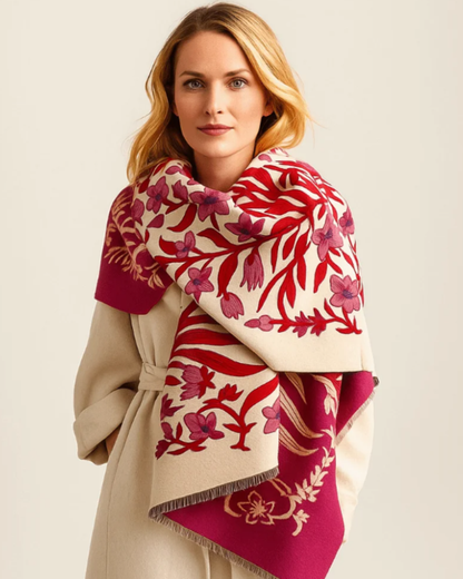 Coco Tassel Double-sided Shawl