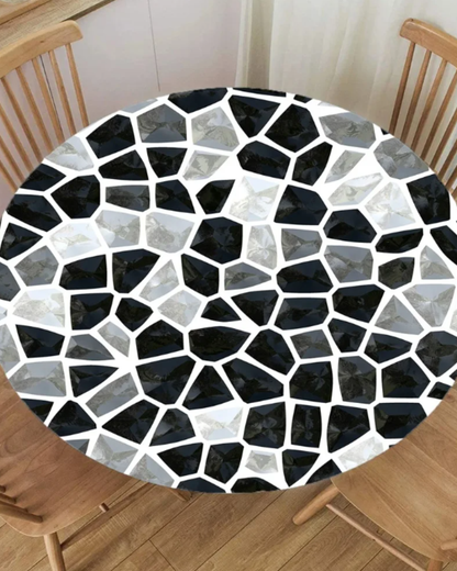 Mosaic Fitted Table Cloth (Round)