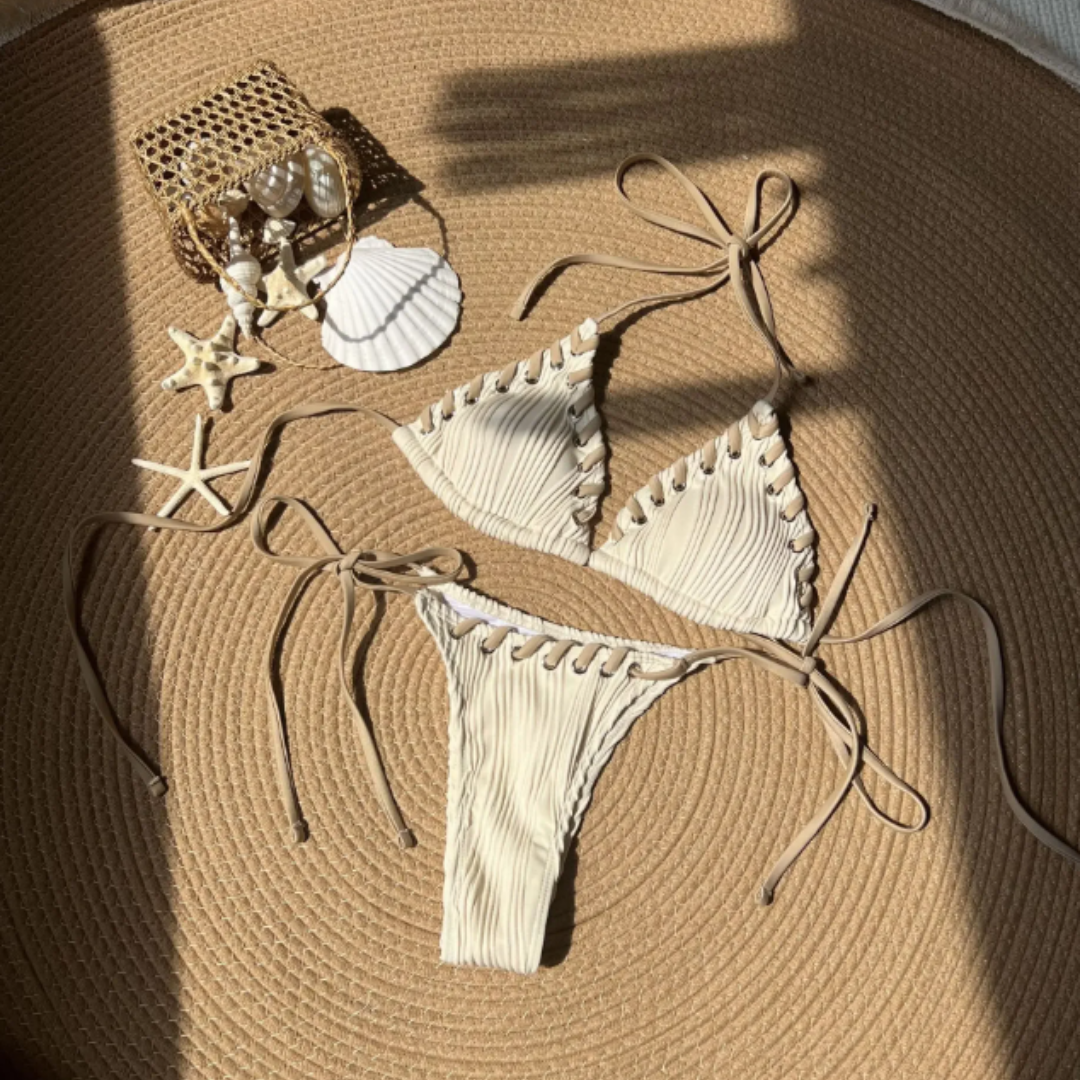 Pleated Brazilian Bikini