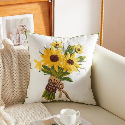 Pink Pumpkin Plush & Tulip Cushion Covers Collection