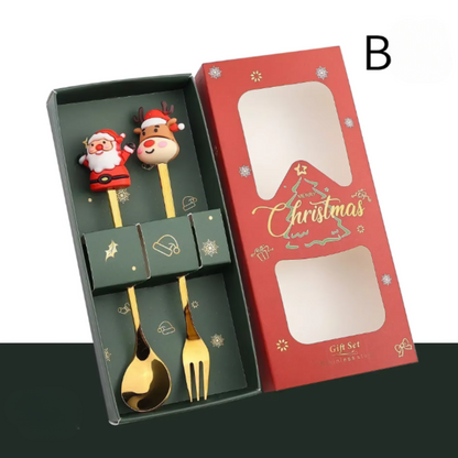 Christmas Dessert Cutlery Gift Set