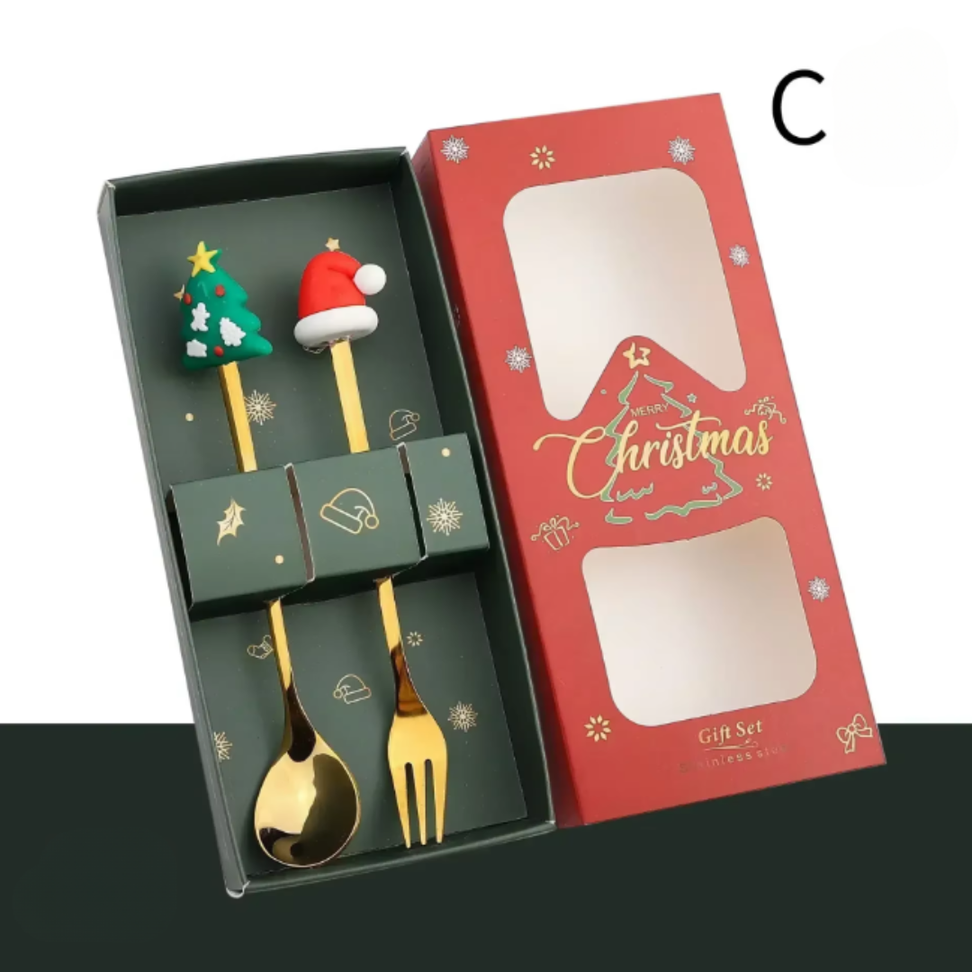 Christmas Dessert Cutlery Gift Set