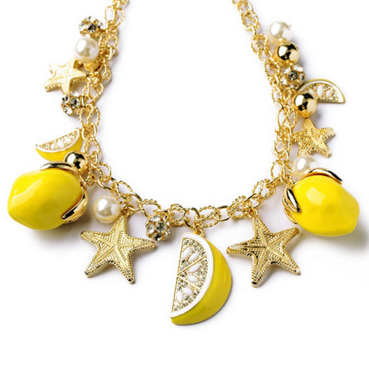 Lemon Drop Charm  Bracelet