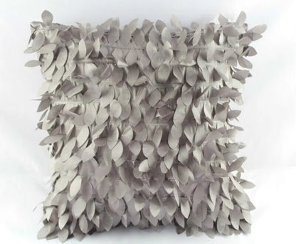 Textured Leaves Cushion Cover