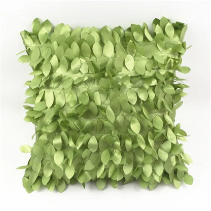 Textured Leaves Cushion Cover