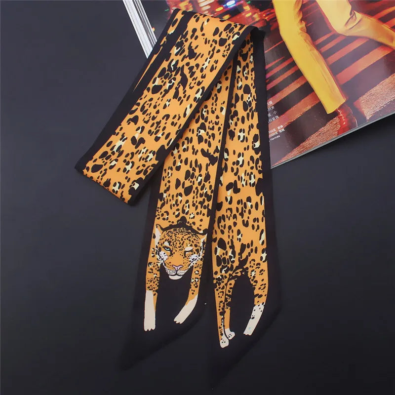 Animal Print Twilly Scarf