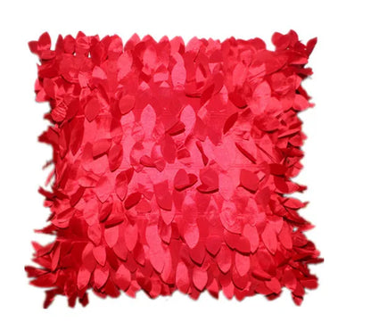Textured Leaves Cushion Cover