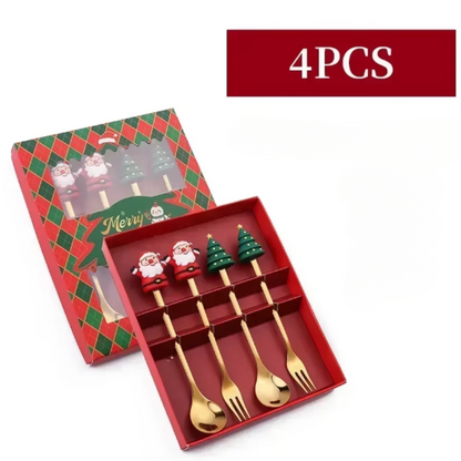 Christmas Dessert Cutlery Gift Set