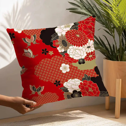Japanese Ukiyo-e Style Cushion Cover