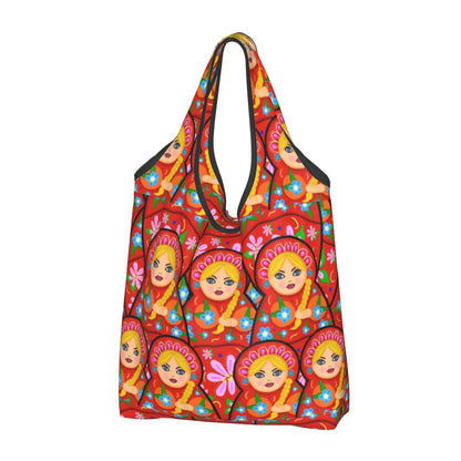 Russian Doll Design Eco Shopping Bag