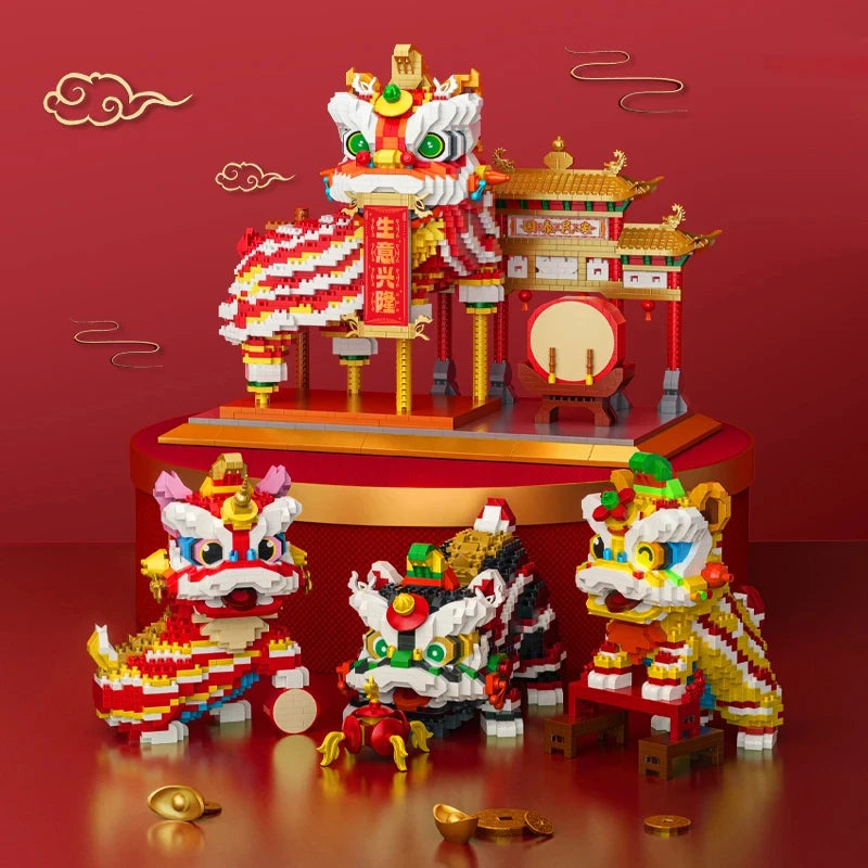 Lion Dance DIY Micro Bricks <Limited Pieces>