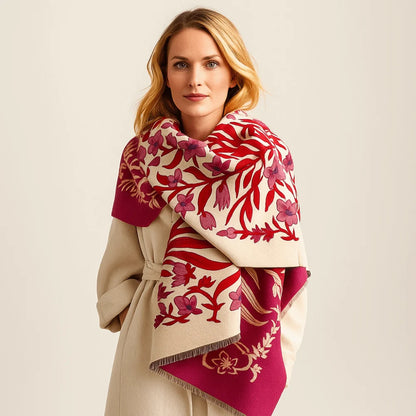 Coco Tassel Double-sided Shawl